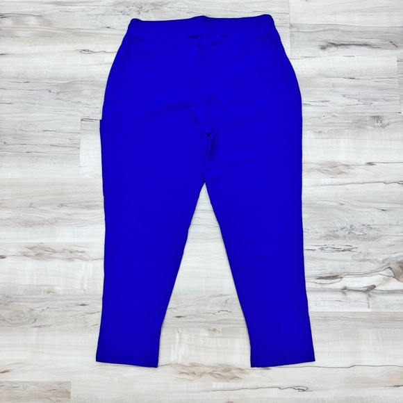 Mandala royal blue Scrub Pants Bottoms only Sz Petite Large New with tags - Picture 4 of 5